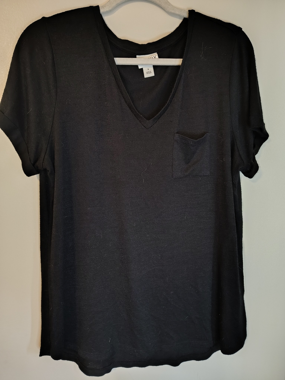 Target A New Day Excellent Cond- Black Knit Top Sz. X, Soft RAYON, POLY